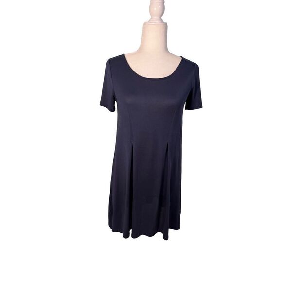 Silence + Noise navy short sleeve swing dress - S - 🙂3/$15 - Picture 1 of 8